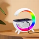 Портативна колонка Bluetooth 3в1 SUNROZ WirelessCharger R99 з RGB нічником та бездротовою зарядкою Білий - зображення 6