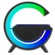 Портативна колонка Bluetooth 3в1 SUNROZ WirelessCharger R99 з RGB нічником та бездротовою зарядкою Чорний - зображення 10