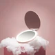 Кишенькове дзеркало з підсвічуванням LED J-Mirror MakeUp D8 косметичне, подвійне, регулювання яскравості, USB Рожеве - зображення 7