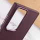 Чехол TPU Bonbon Metal Style для Samsung Galaxy S24 Ultra (Самсунг галакси S24 ультра ) Бордовый / Plum - изображение 4