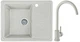 Мойка кухонная, гранитная, прямоугольная Valetti 28R 620х500х210мм Терра + смеситель - изображение 1