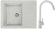 Мойка кухонная, гранитная, прямоугольная Valetti 28N 620х500х210мм Терра + смеситель - изображение 1