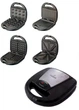 Мультимейкер гриль сендвичница вафельница орешница 4 в 1 Crownberg CB-1077 Black 750W 220V - изображение 3