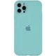 Чехол Silk Full Camera Protective (AA) для Apple iPhone 13 Pro Max (6.7") Бирюзовый / Marine Green Без бренда - изображение 2