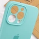 Чехол Silk Full Camera Protective (AA) для Apple iPhone 13 Pro (6.1") Бирюзовый / Marine Green Без бренда - изображение 6