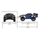 Машинка на радіокеруванні Remo Hobby EX3 Brushed Short Course 1/10 4WD Blue - зображення 2
