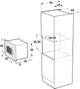 Kuchenka mikrofalowa do zabudowy GORENJE BM235CLI - obraz 2