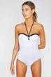 Купальник слитный с уплотнённой чашкой Ysabel Mora 48B/XL Белый (Blanco) (58855) - зображення 2