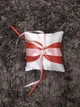 Свадебная подушечка для Обручальных колец Wedding Styduo dekory Белая с брошкой в форме сердца - изображение 4