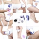 Массажер для тела RELAX & SPIN Tone Бело-фиолетовый для похудения 5 насадок Вибромассажер - изображение 4