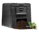 Садовый компостер пластиковый Keter E-Composter 470L черный, без основания (17186236) - изображение 1