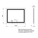 Зеркало Qtap Mideya 1000х800 с LED с антизапотеванием DC-F614 (QT2078F614W), прямоугольное - изображение 6