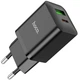 Сетевое зарядное устройство Hoco N28 PD20W+QC3.0 (20W) - Black - изображение 1