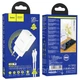 Сетевое зарядное устройство Hoco N28 PD20W+QC3.0 (20W) + кабель Type-C to Type-C - White - изображение 7