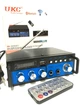 Усилитель звука Bluetooth с караоке и пультом UKC SN-666BT 2x60 Ватт USB FM радио - изображение 4