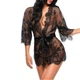Fashions • Халат прозорий Адель Fashions XL чорний (220/23-со) - зображення 1