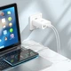 Зарядний пристрій із швидкою зарядкою PD100W + кабель Type-C HOCO N31 |3Type-C/1USB, 100W/5A, PD/QC| Білий - зображення 9