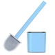 Гнучка силіконова щітка-йоржик для унітазу з тримачем Cleaner Brush 217 Блакитний - зображення 2