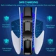Зарядка для джойстика PS 5 Dobe Док Станция для PlayStation 5 PS 5 DualSense на 2 геймпада с LED подсветкой P5V Серый - изображение 2