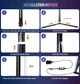 Напольний кутовий смарт торшер WLCF RGB LED - зображення 7