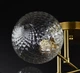 Люстра потолочная на 6 лампочек SGJ1/6-ab-cl-am Латунь 25х67х67 см. - изображение 4