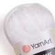 Турецкая пряжа для вязания YarnArt Macrame (макраме)- 154 белый - изображение 2