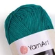 Турецкая пряжа для вязания YarnArt Macrame (макраме)- 158 изумруд - изображение 2