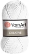 Турецкая пряжа для вязания YarnАrt Creative (креатив) 100% хлопок - 220 белый - изображение 1