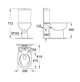 Чаша унітазу GROHE BAU CERAMIC (39349000) - зображення 5