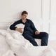 Піжама Чоловіча - Варена Бавовна- XXL (штани + сорочка) Leglo Navy - Синя - зображення 5