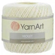 Турецкая летняя пряжа для вязания YarnArt YarnArt Violet (виолет) 0326 молочный - изображение 1