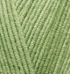 Турецкая пряжа для вязания Alize COTTON GOLD (Котон Голд) полухлопок 385 зеленый - изображение 3
