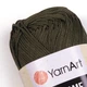 Турецкая пряжа для вязания YarnArt Macrame (макраме)- 164 светло-черный - изображение 2
