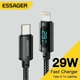 Кабель Essager Type-C Lightning PD 29w 1м Iphone (с дисплеем) Black - изображение 1