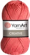 Турецька пряжа для в'язання YarnАrt Creative (креатив) 100% бавовна -236 корал - зображення 1