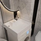 Раковина матова над пральною машиною Amidicon Breeze 60 600x600 з литого каменю BREEZE_60_MAT - зображення 8
