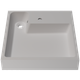Раковина матова над пральною машиною Amidicon Breeze 60 600x600 з литого каменю BREEZE_60_MAT - зображення 1