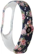 Ремешок Armorstandart Силиконовый для Xiaomi Mi Band 4/3 Blue Flowers (ARM52066) - изображение 3