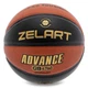 М'яч баскетбольний Zelart Advance 4760 розмір 7 Orange-Black - зображення 1