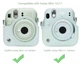 Чехол FujiFilm INSTAX mini 12 / 11 / 9 Мятно-зеленый для фотоаппарата Mint Green - изображение 4