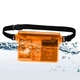 Водонепроникна сумка на пояс Aqualife WDB0022 для смартфона та документів Помаранчева - зображення 6