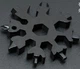Мультитул для велосипеда 18 в 1 "как сюрикен" инструменты снежинка SNOWFLAKE WRENCH TOOL (713421940) Черный - изображение 10