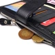 Женский вертикальный кошелек из натуральной кожи CANPELLINI Wallet 21641 Черный - изображение 6