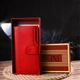 Вертикальный Женский кошелек из натуральной кожи CANPELLINI Wallet 21640 Красный - изображение 9