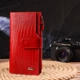 Красивый Женский кошелек из натуральной фактурной кожи CANPELLINI Wallet 21646 Красный - изображение 7