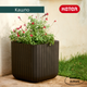 Горшок для цветов (кашпо) Keter Cube Planter L (17201220) Коричневый - изображение 2