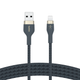 Кабель Belkin BRAIDED SILICONE USB-A — Lightning 1 м Blue (CAA010bt1MBL) - зображення 3