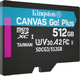 Kingston MicroSDXC 512GB Canvas Go! Plus Class 10 UHS-I U3 V30 A2 + SD-адаптер (SDCG3/512GB) - зображення 3