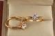Кольцо Xuping Jewelry фианит на ножке в форме короны золотистое - изображение 1