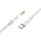 Кабель перехідник адаптер Type-C на Mini-jack 3.5 (AUX) HOCO Digital Audio Conversion Cable (1m, DAC). White - зображення 4